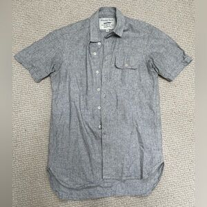 Eighteen Waits linen blend short sleeve shirt, size S